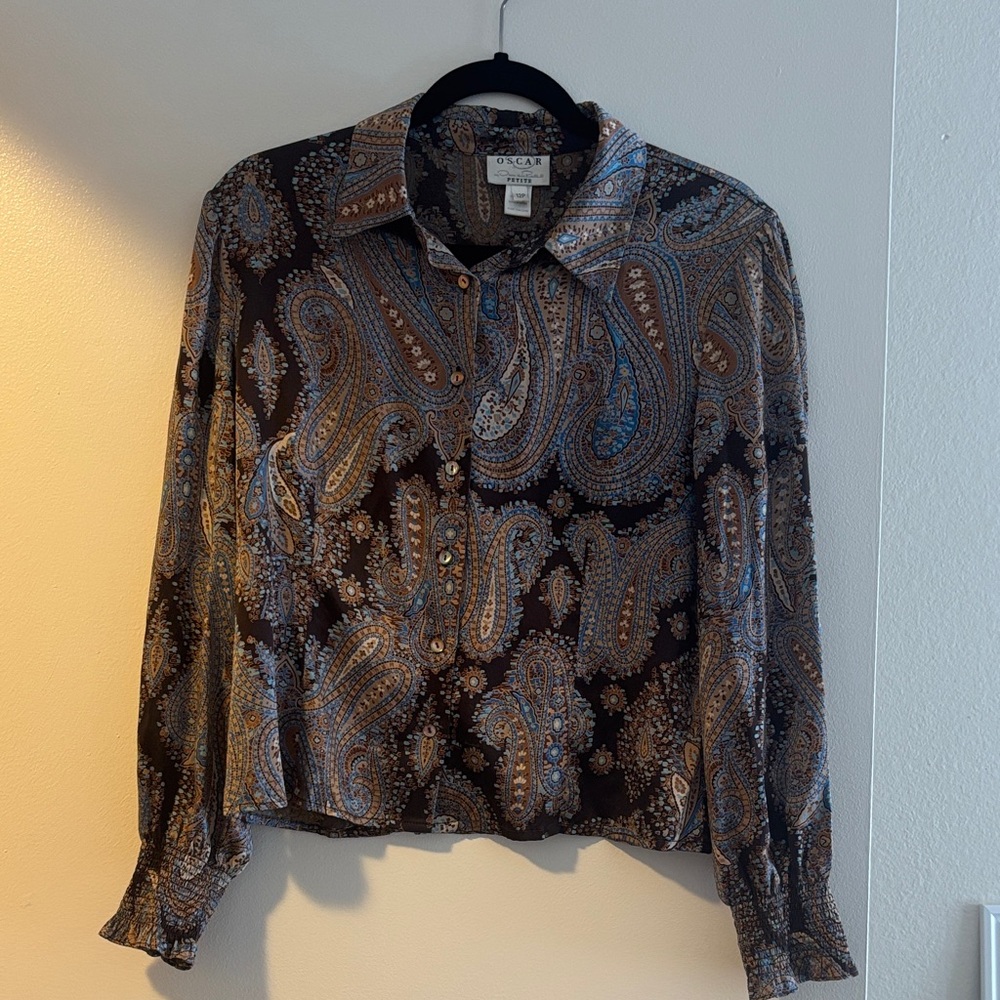 Silk Paisley Shirt - Oscar de la Renta